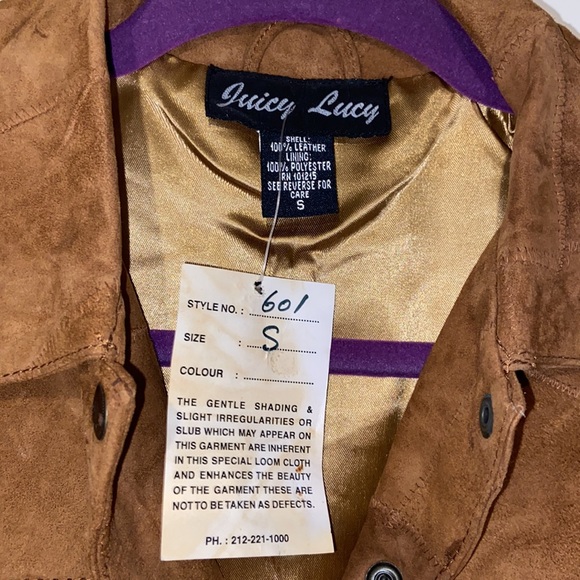 Juicy Lucy Western Style Leather Jacket size S - Picture 8 of 16